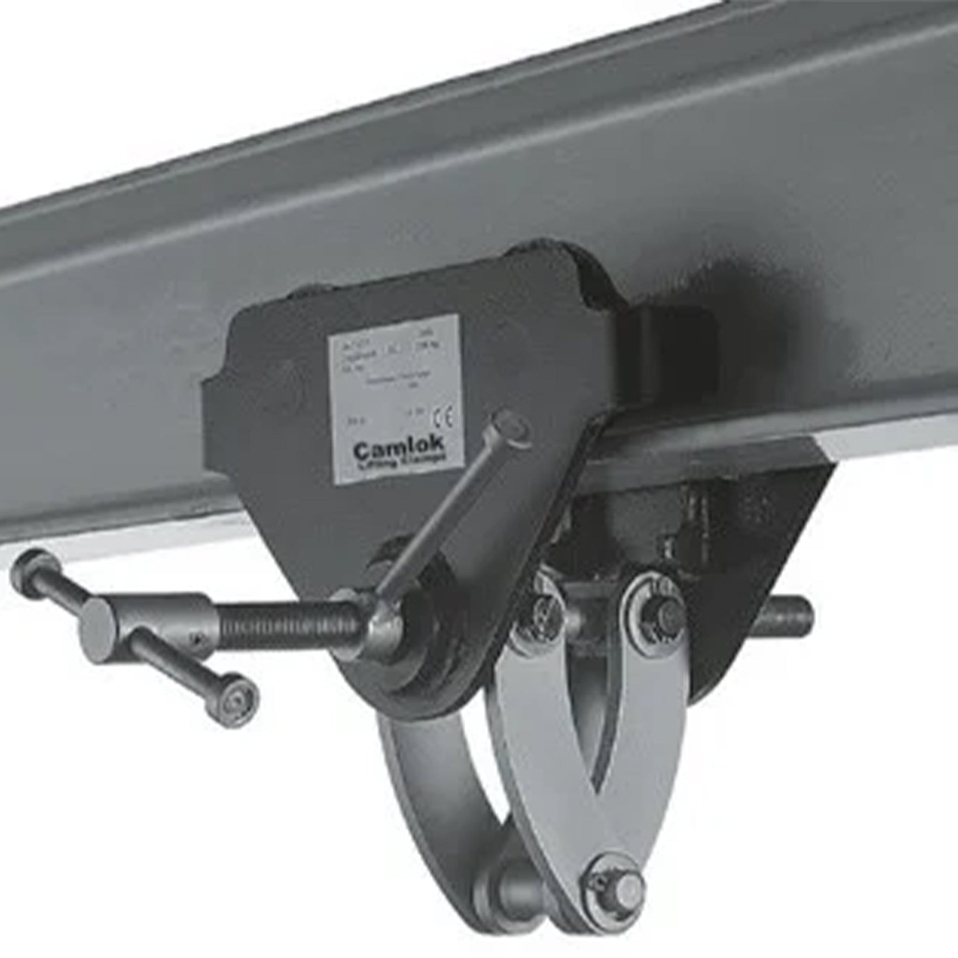 CTP 3 Ton (t) Capacity and 3 to 7-7/8 Inch (in) I-Beam Flange Range Adjustable Trolley Clamp