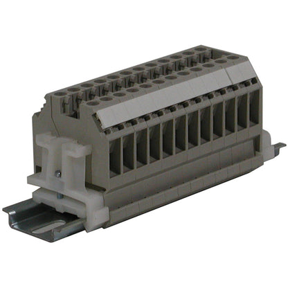 12 Pole Terminal Strip - 95 Amp DIN Mounted