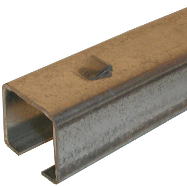 Rolled Galvanized Steel Track - 20 ft Section - per foot