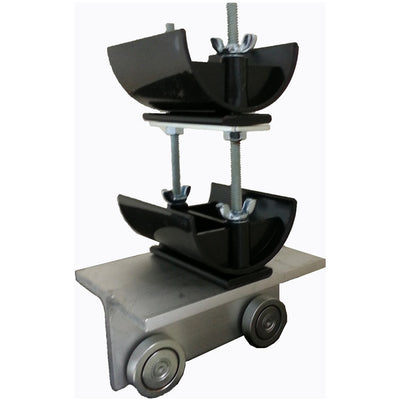 5" Trolley Assembly, Steel Wheels, Two Tier 3" Diameter Nylon Saddle