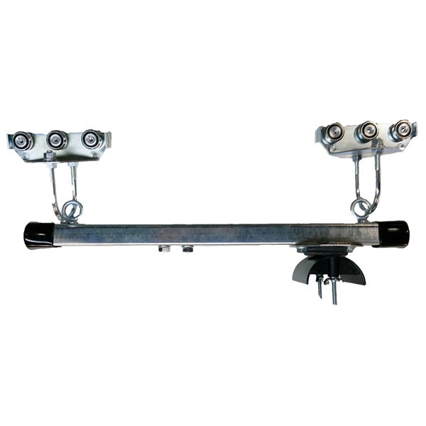 Control Trolley Assembly, Steel Wheels, 3" Diameter Nylon Saddle