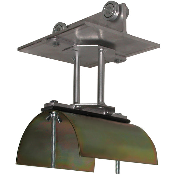 Tow Trolley Assembly, Steel Wheels, 6.75" W x 6" Diameter Steel Saddle