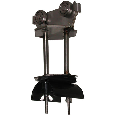 Tow Trolley Assembly, SS Body, Steel Wheels, 3" Diameter Nylon Saddle