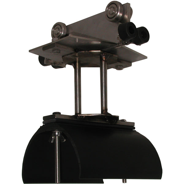 Tow Trolley Assembly SS Body - SS Wheels and Hardware, Bumpers, 6" Diameter. Nylon Saddle