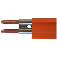 160 Amp - Figure Eight Rolled Stainless Steel/Copper - 10 ft. Section