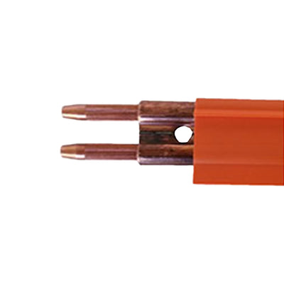 250 Amp - Figure Eight Rolled Copper/Galvanized - 10 ft. Section