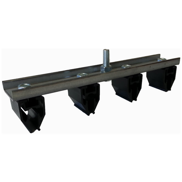 Plastic Four Gang Hanger Assembly - Snap-In Type - 3.0" Centers