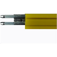 110 Amp - Figure Eight Rolled Galvanized Steel - 10 ft. Section