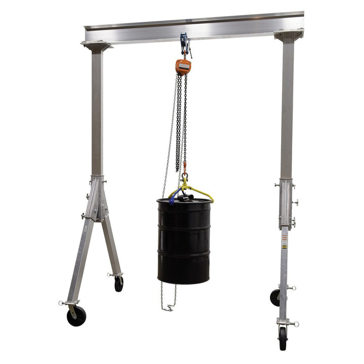 Vestil Aluminum Fixed Height Gantry Crane. 8 Ft. Wide x 10 Ft.