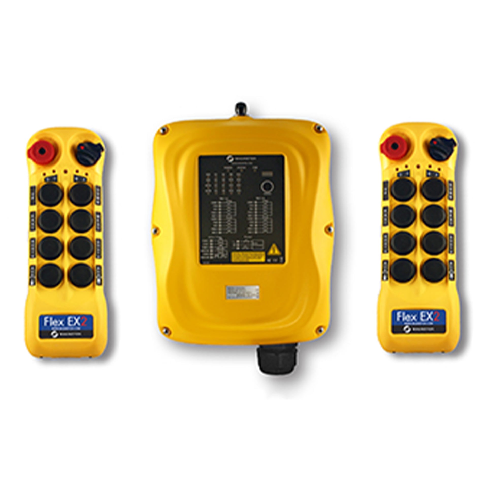 One 9 to 36 Volts (V) Direct Current (DC) Voltage Receiver Flex EX2™ Standard Packaged Crane/Hoist Control System