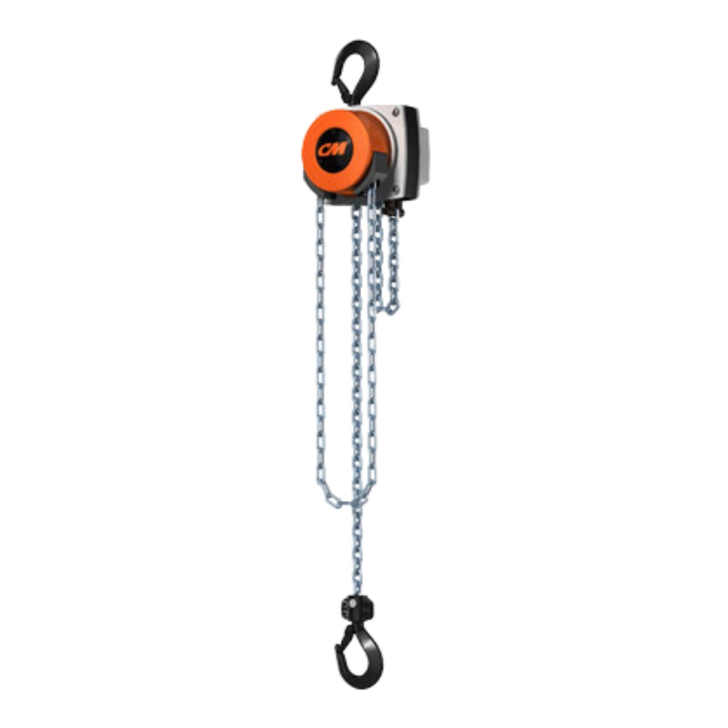 3 Ton CM Hurricane Hand Chain Hoist with Rigid Hook Suspension, 12ft of lift