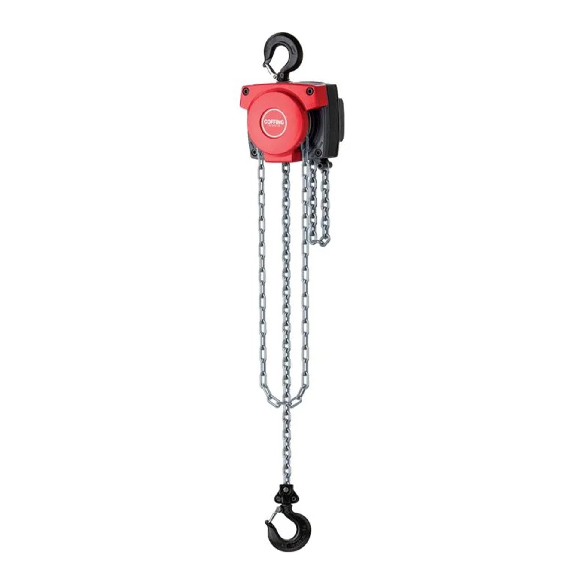 5 Ton Coffing LHH Hand Chain Hoist with Rigid Hook Suspension, 15ft of lift