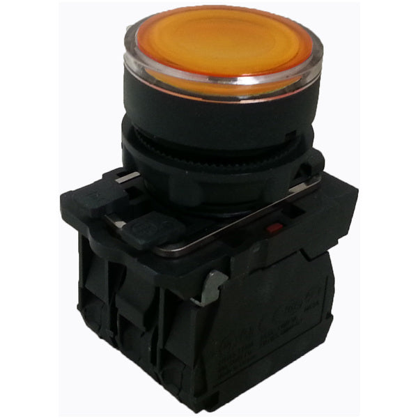 Illuminated Amber L.E.D. Momentary Switch