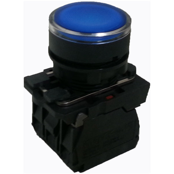 Illuminated Blue L.E.D. Momentary Switch