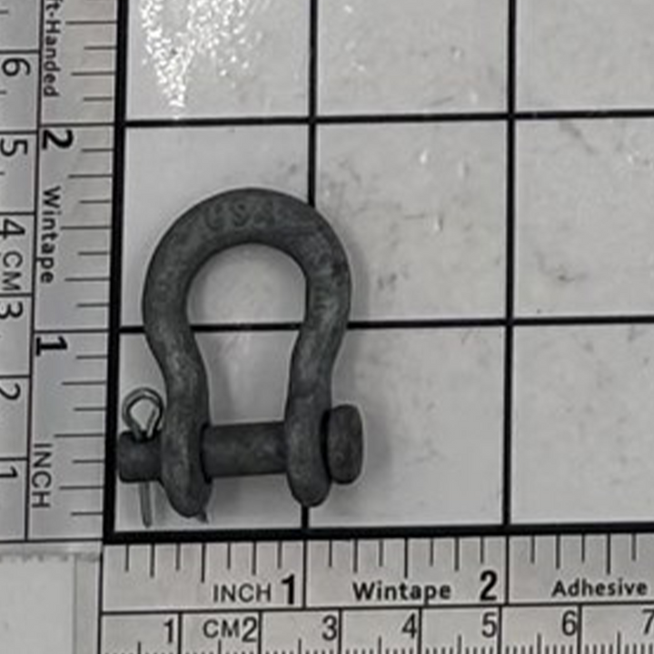 3/16" Super Strong Anchor Shackle - Round Pin, Galvanized