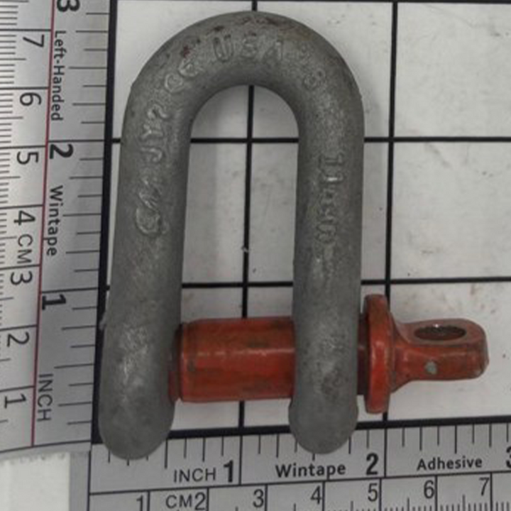 7/16" Alloy Chain Shackle - Screw Pin, Galvanized