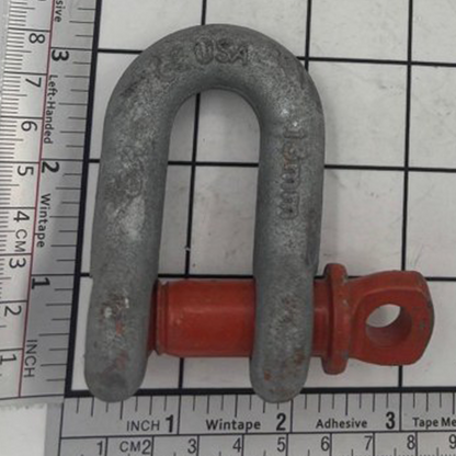 1/2" Alloy Chain Shackle - Screw Pin, Galvanized