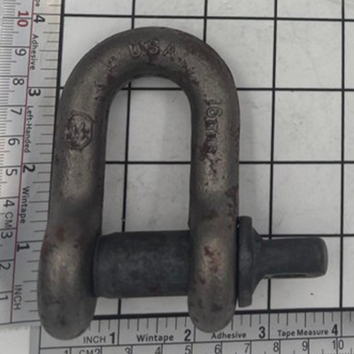 5/8" Super Strong Chain Shackle - Screw Pin, Self Colored - M751
