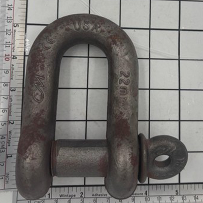 7/8" Super Strong Chain Shackle - Screw Pin, Self Colored - M753