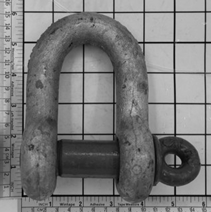 1" Alloy Chain Shackle - Screw Pin, Galvanized