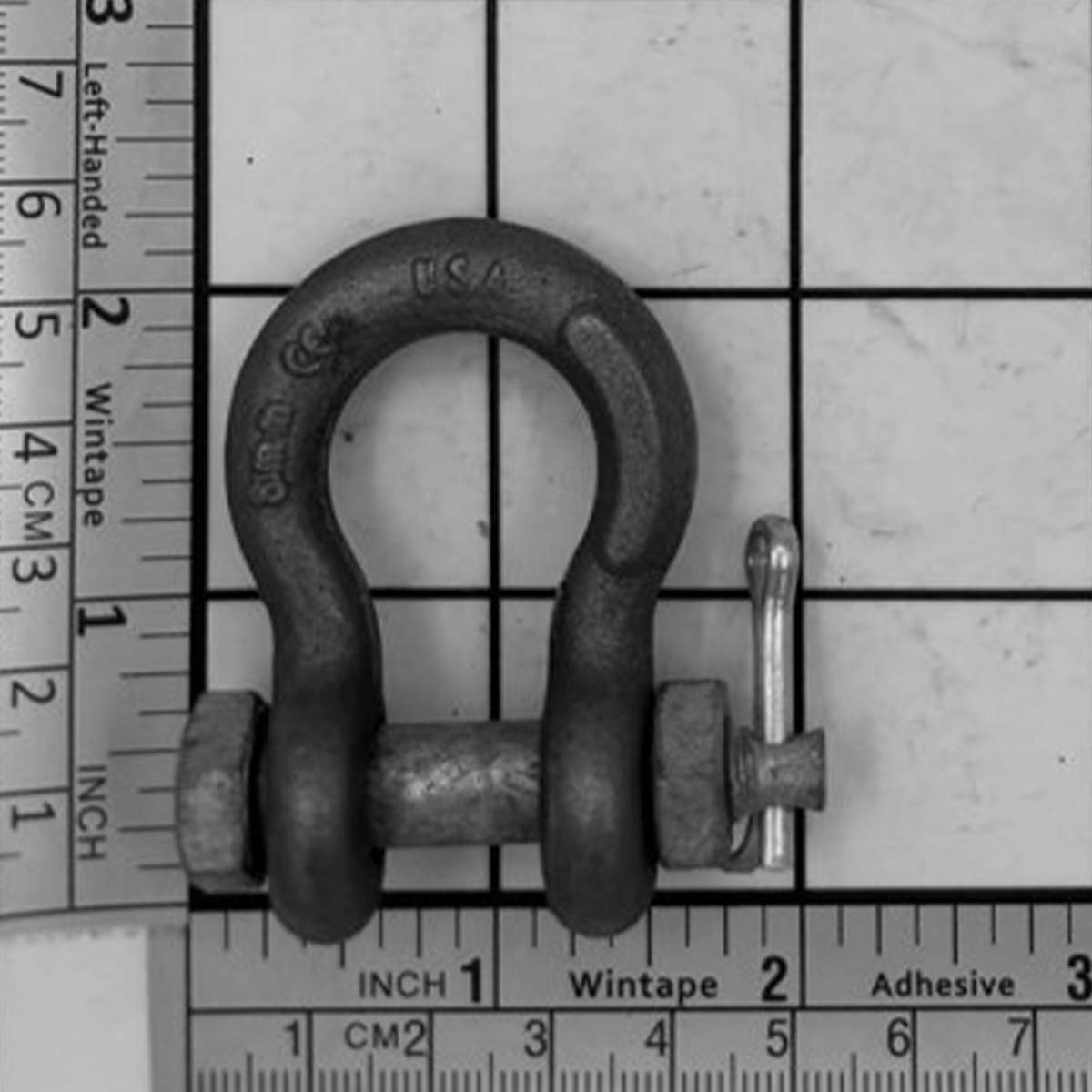 5/16" Super Strong Anchor Shackle - Bolt, Nut & Cotter, Self Colored