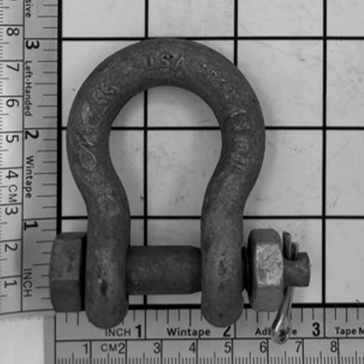 7/16" Alloy Anchor Shackle - Bolt, Nut & Cotter, Galvanized