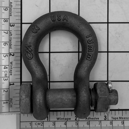 1/2" Super Strong Anchor Shackle - Bolt, Nut & Cotter, Self Colored