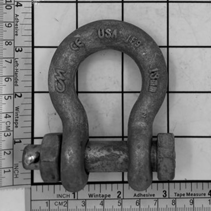 1/2" Alloy Anchor Shackle - Bolt, Nut & Cotter, Galvanized