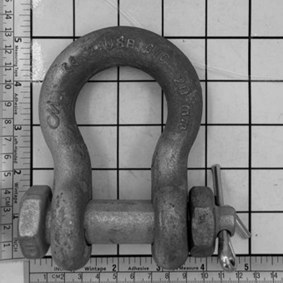 3/4" Alloy Anchor Shackle - Bolt, Nut & Cotter, Galvanized