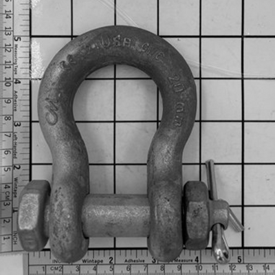 3/4" Alloy Anchor Shackle - Bolt, Nut & Cotter, Galvanized - M852AG