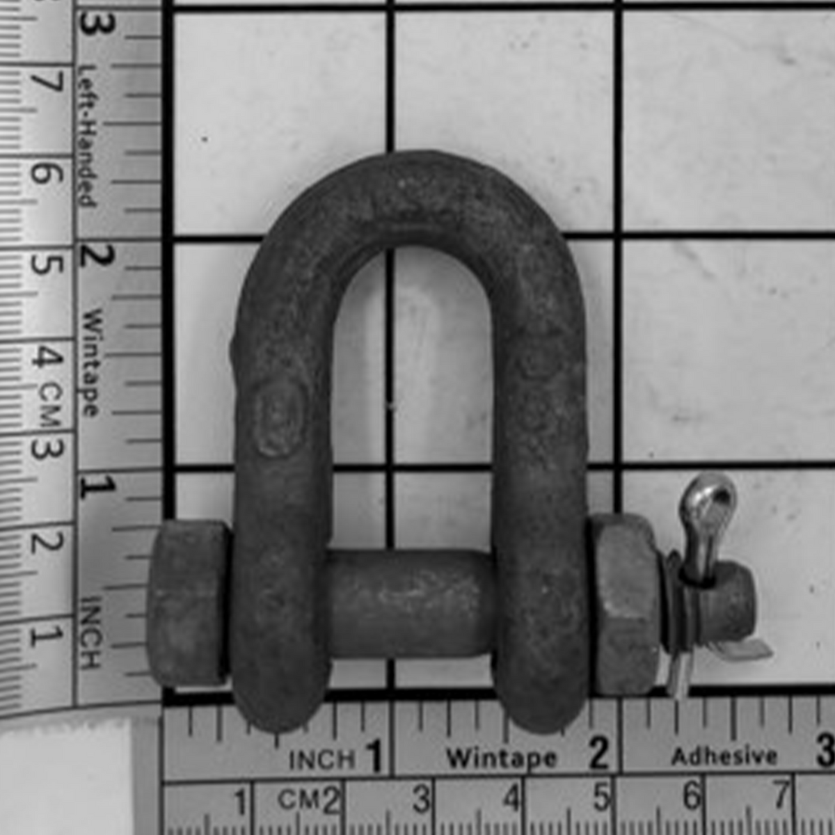 3/8" Alloy Chain Shackle - Bolt, Nut & Cotter, Galvanized