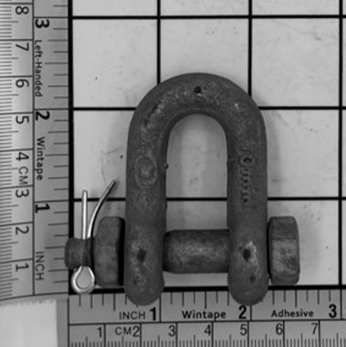 7/16" Alloy Chain Shackle - Bolt, Nut & Cotter, Galvanized