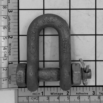 1/2" Alloy Chain Shackle - Bolt, Nut & Cotter, Galvanized