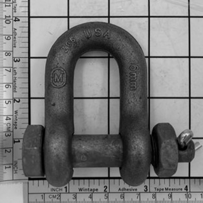 5/8" Super Strong Chain Shackle - Bolt, Nut & Cotter, Self Colored - M951