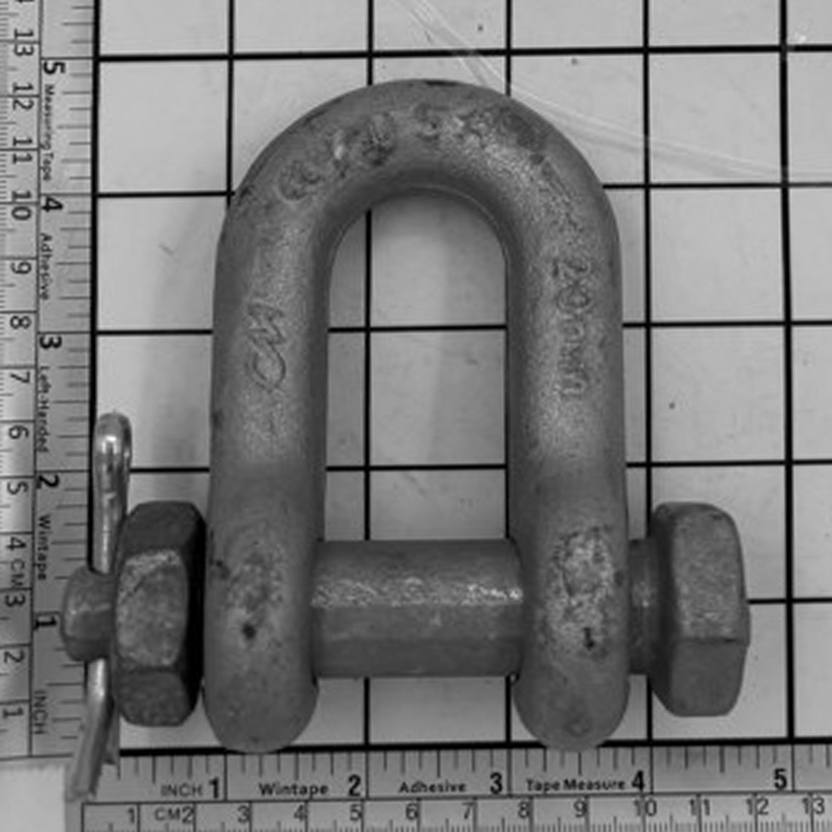 3/4" Alloy Chain Shackle - Bolt, Nut & Cotter, Galvanized