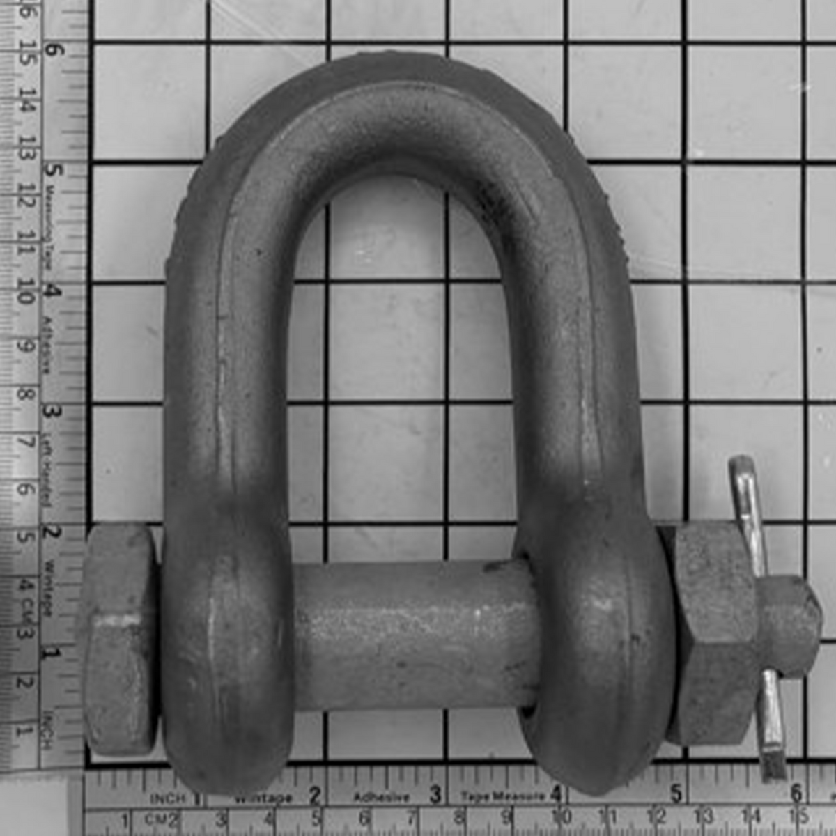 1" Super Strong Chain Shackle - Bolt, Nut & Cotter, Self Colored
