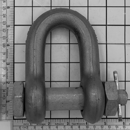 1" Super Strong Chain Shackle - Bolt, Nut & Cotter, Self Colored