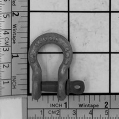 3/16" Carbon Anchor Shackle - Screw Pin, Galvanized - MC645G