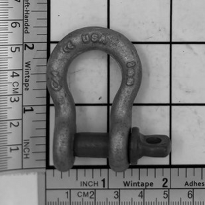 5/16" Carbon Anchor Shackle - Screw Pin, Galvanized