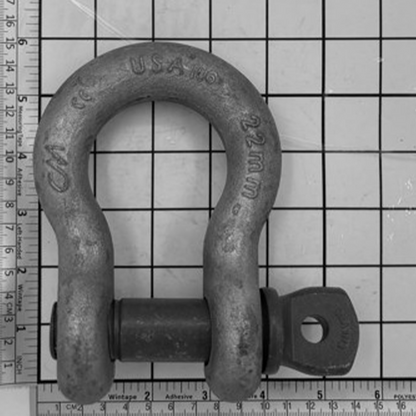 7/8" Carbon Anchor Shackle - Screw Pin, Galvanized