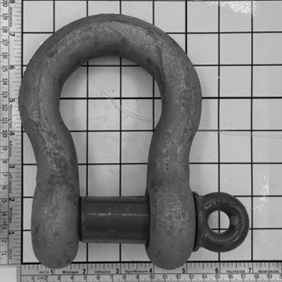 1-1/8" Carbon Anchor Shackle - Screw Pin, Galvanized - MC655G