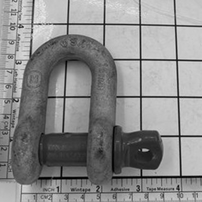 5/8" Carbon Chain Shackle - Screw Pin, Galvanized - MC751G