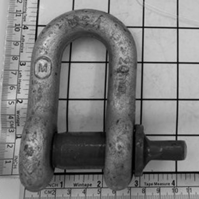3/4" Carbon Chain Shackle - Screw Pin, Galvanized - MC752G