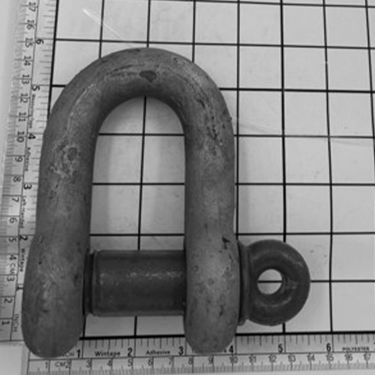 1" Carbon Chain Shackle - Screw Pin, Galvanized