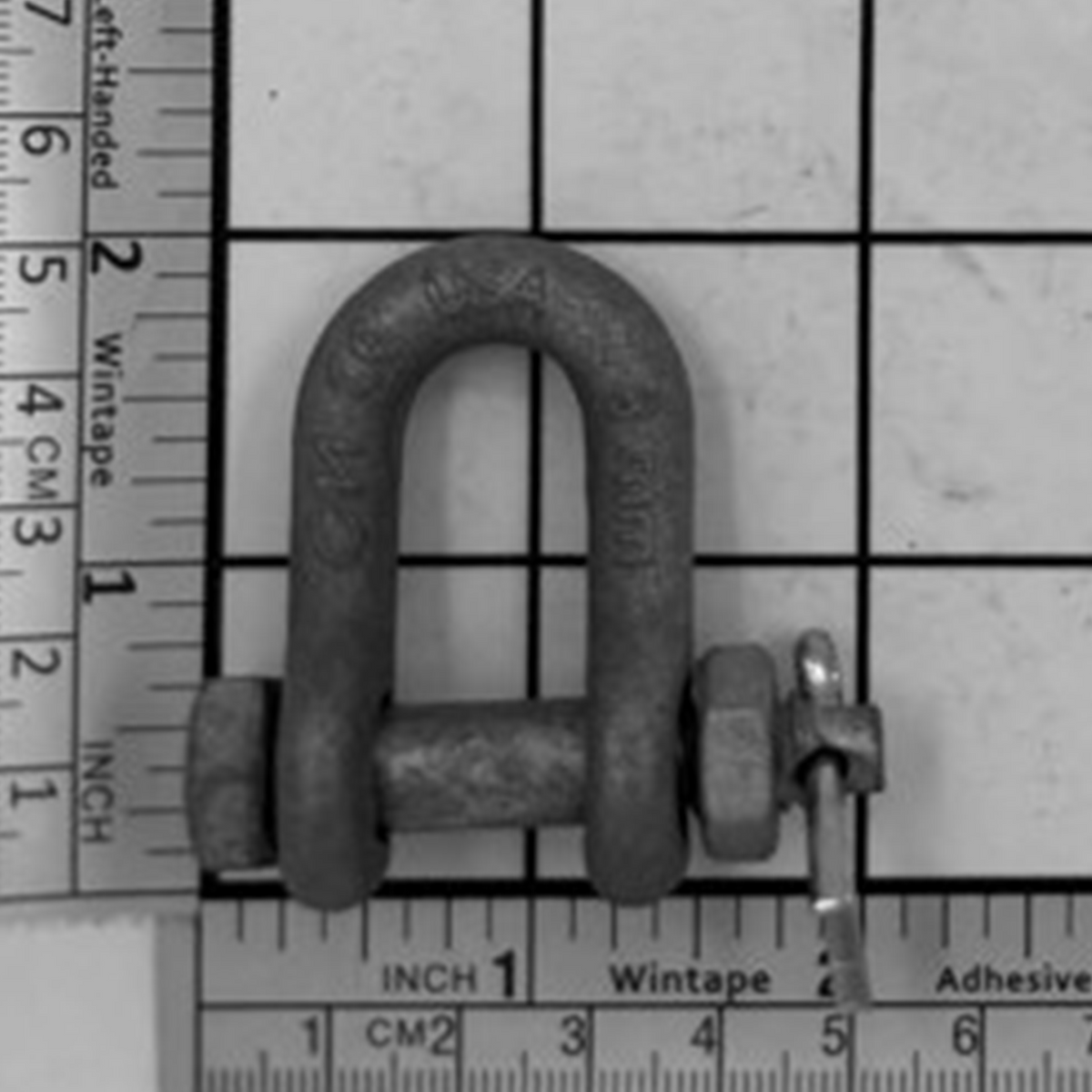 5/16" Carbon Chain Shackle - Bolt, Nut & Cotter, Galvanized