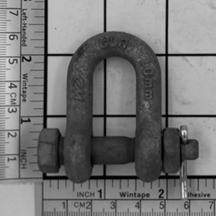 3/8" Carbon Chain Shackle - Bolt, Nut & Cotter, Galvanized