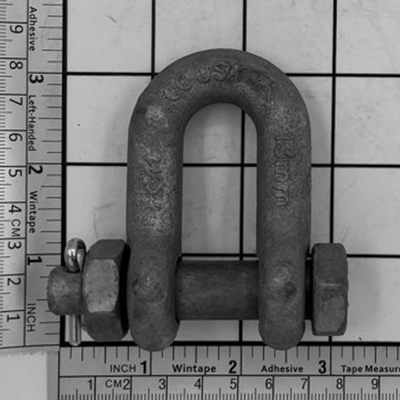 1/2" Carbon Chain Shackle - Bolt, Nut & Cotter, Galvanized - MC950G