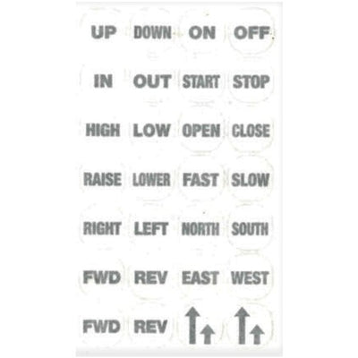 Legend Plate Inserts for Switch Button Boot (set)