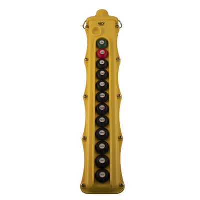 SBP2 Pendant Pushbutton Station, 12-Button, (10) Single-Speed with Momentary On/Off