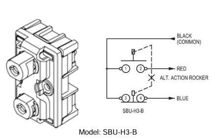 Maintained On/Off 2-Button Switch (N.O./N.C.)